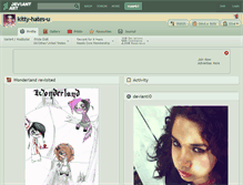 Tablet Screenshot of kitty-hates-u.deviantart.com