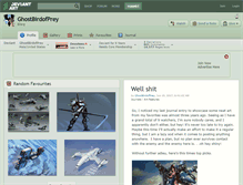 Tablet Screenshot of ghostbirdofprey.deviantart.com