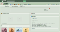 Desktop Screenshot of ladyofkaos.deviantart.com