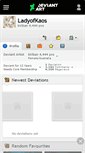 Mobile Screenshot of ladyofkaos.deviantart.com