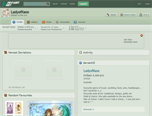 Tablet Screenshot of ladyofkaos.deviantart.com