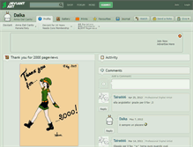 Tablet Screenshot of dalka.deviantart.com