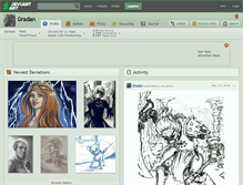 Tablet Screenshot of gradan.deviantart.com