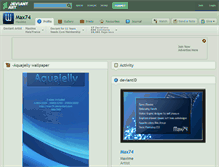 Tablet Screenshot of max74.deviantart.com