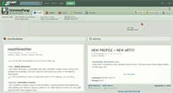 Desktop Screenshot of grimmestfangs.deviantart.com