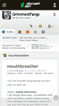 Mobile Screenshot of grimmestfangs.deviantart.com