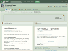 Tablet Screenshot of grimmestfangs.deviantart.com