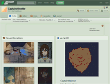 Tablet Screenshot of captainminette.deviantart.com