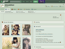 Tablet Screenshot of missameerah.deviantart.com