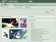Tablet Screenshot of hock.deviantart.com