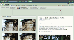 Desktop Screenshot of catstock.deviantart.com
