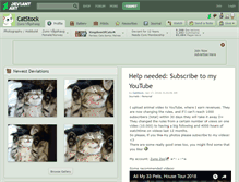 Tablet Screenshot of catstock.deviantart.com