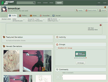 Tablet Screenshot of lemonlican.deviantart.com