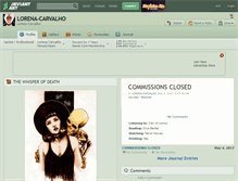 Tablet Screenshot of lorena-carvalho.deviantart.com
