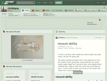 Tablet Screenshot of christiana.deviantart.com
