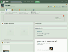 Tablet Screenshot of favthen.deviantart.com