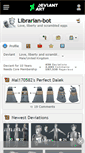 Mobile Screenshot of librarian-bot.deviantart.com