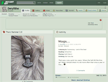 Tablet Screenshot of deryllithe.deviantart.com