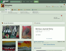 Tablet Screenshot of lttlmonkey.deviantart.com