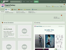 Tablet Screenshot of organicfantasy.deviantart.com