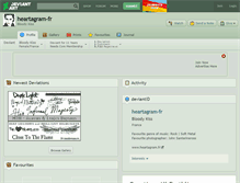 Tablet Screenshot of heartagram-fr.deviantart.com