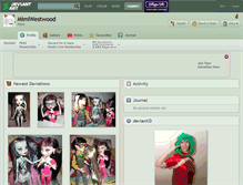 Tablet Screenshot of mimiwestwood.deviantart.com