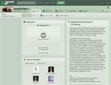 Tablet Screenshot of deadgirlme.deviantart.com