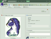 Tablet Screenshot of gard3r.deviantart.com