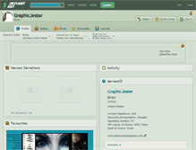 Tablet Screenshot of graphicjester.deviantart.com