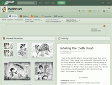 Tablet Screenshot of matthewart.deviantart.com