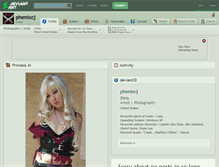 Tablet Screenshot of phenixcj.deviantart.com