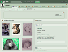 Tablet Screenshot of dervent.deviantart.com