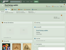 Tablet Screenshot of final-fantasy-addict.deviantart.com