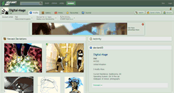 Desktop Screenshot of digital-mage.deviantart.com