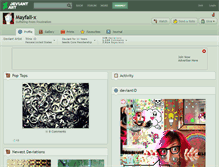 Tablet Screenshot of mayfall-x.deviantart.com