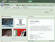 Tablet Screenshot of jake-san.deviantart.com