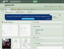 Tablet Screenshot of mythical-mith.deviantart.com