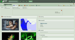 Desktop Screenshot of digitalwoman.deviantart.com