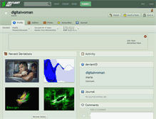 Tablet Screenshot of digitalwoman.deviantart.com