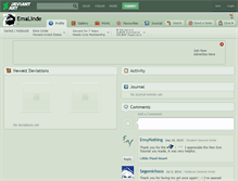 Tablet Screenshot of emalinde.deviantart.com