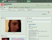 Tablet Screenshot of blackwolfspirit.deviantart.com
