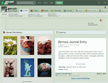 Tablet Screenshot of gem-pix.deviantart.com