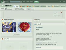 Tablet Screenshot of oracleman.deviantart.com