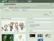 Tablet Screenshot of marioandzeldagames.deviantart.com