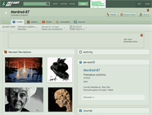 Tablet Screenshot of mordred-87.deviantart.com