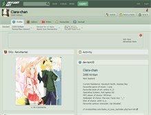 Tablet Screenshot of clara-chan.deviantart.com