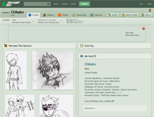 Tablet Screenshot of chikako.deviantart.com