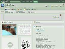 Tablet Screenshot of melthemelster.deviantart.com
