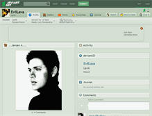 Tablet Screenshot of evillava.deviantart.com