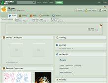 Tablet Screenshot of jiosen.deviantart.com